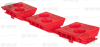 4107036 Cargo Floor Plank Nylon Red Bearing Block For 15 Plank System 3/156, 8-H32
